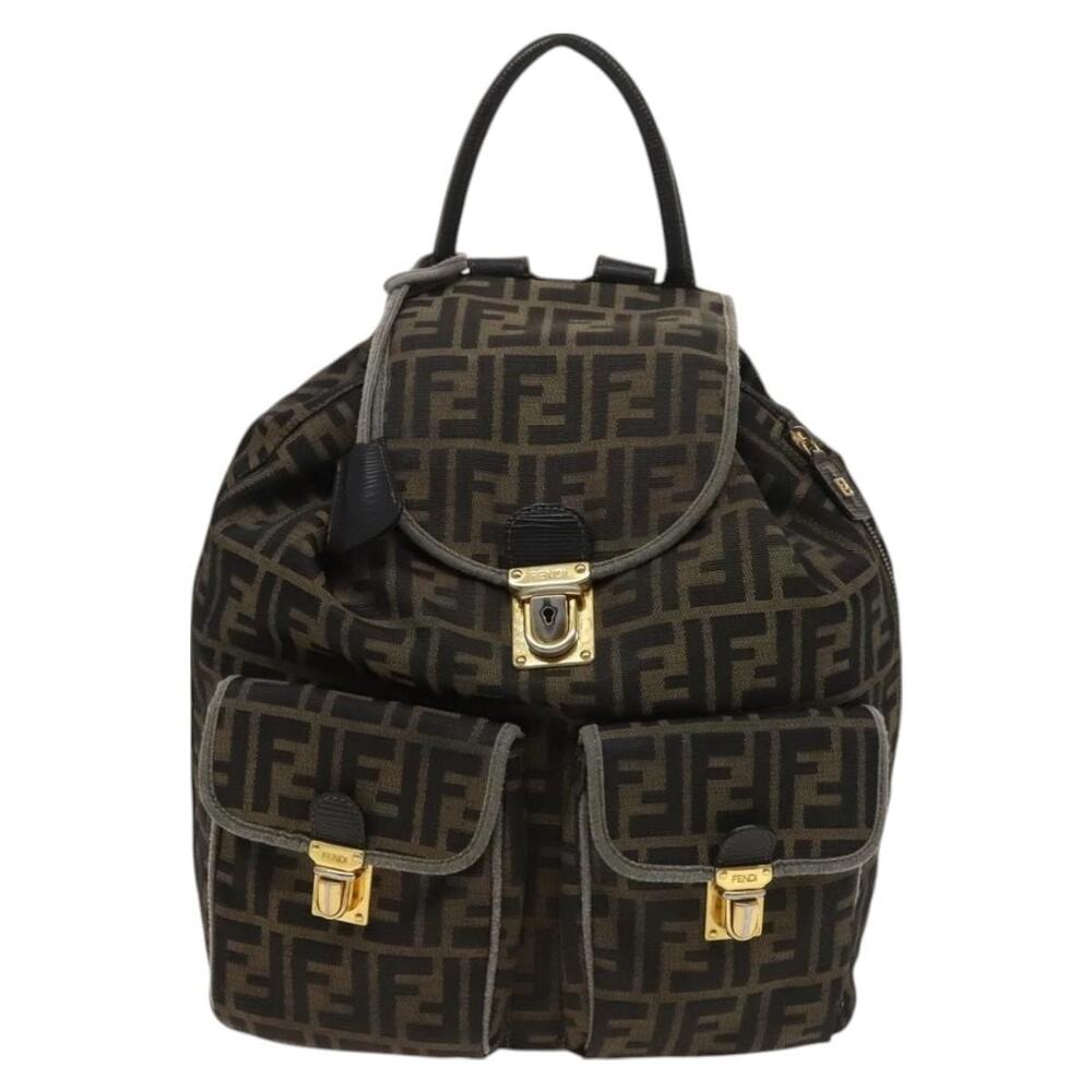 Fendi Zucca Backpack Black